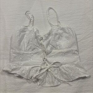 wild fable White Smocked Tube Top